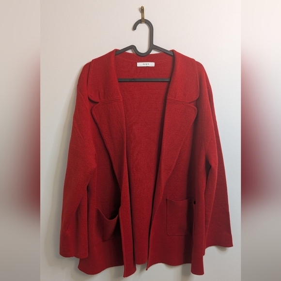 Ricki's Jackets & Blazers - Ricki's Red Sweater Knit Blazer - size L